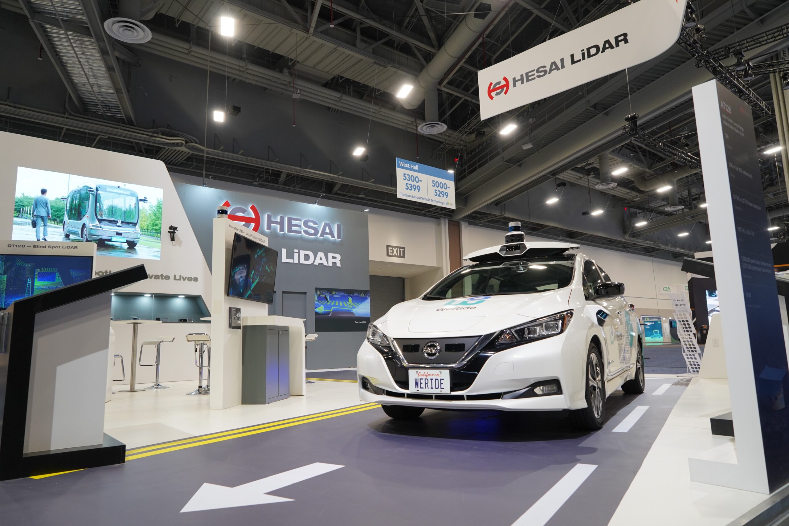 Hesai Technology Showcases New Automotive-Grade Hybrid Solid-State Lidar AT128 at CES 2022