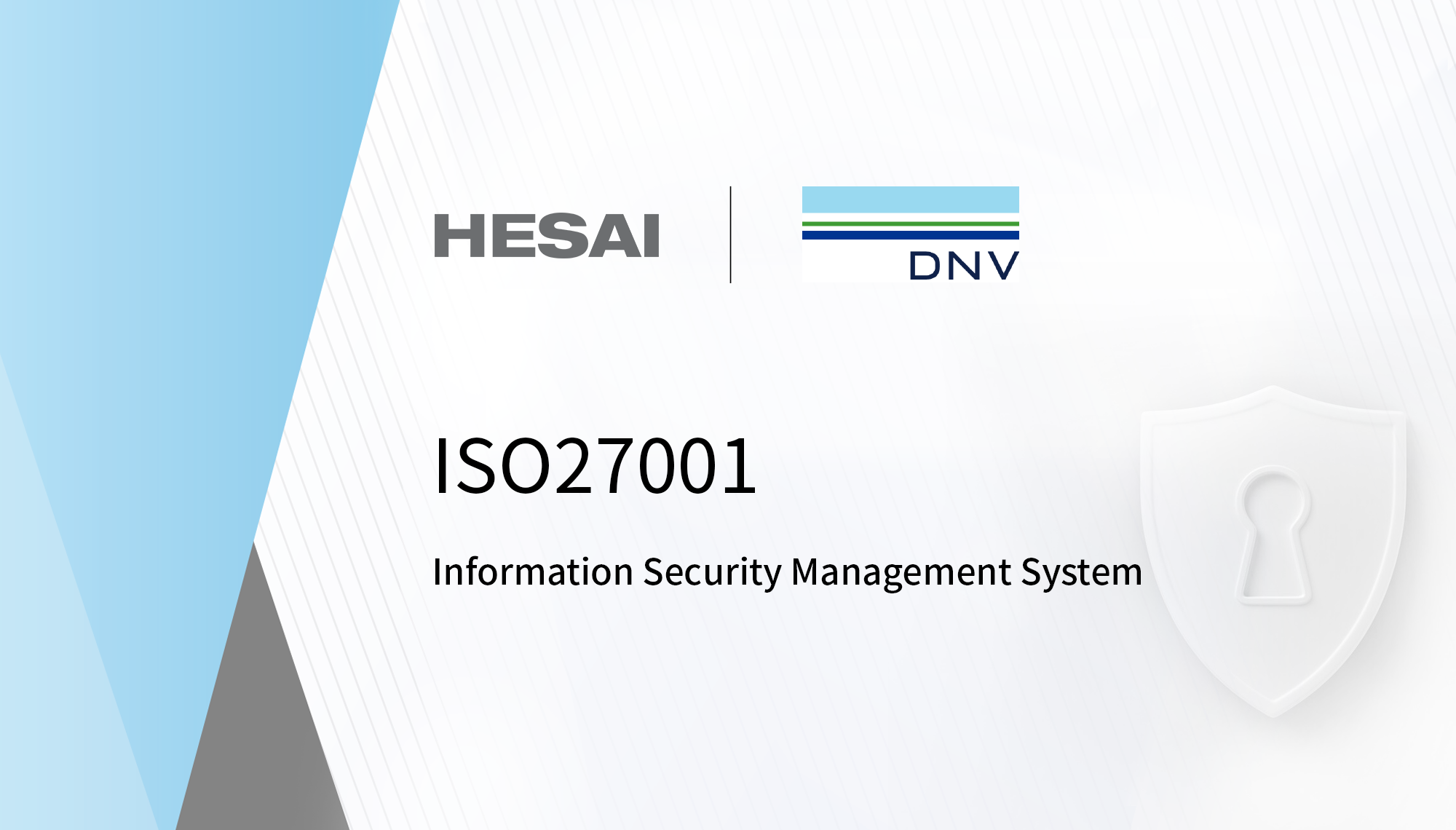 Hesai Receives ISO/IEC Certification