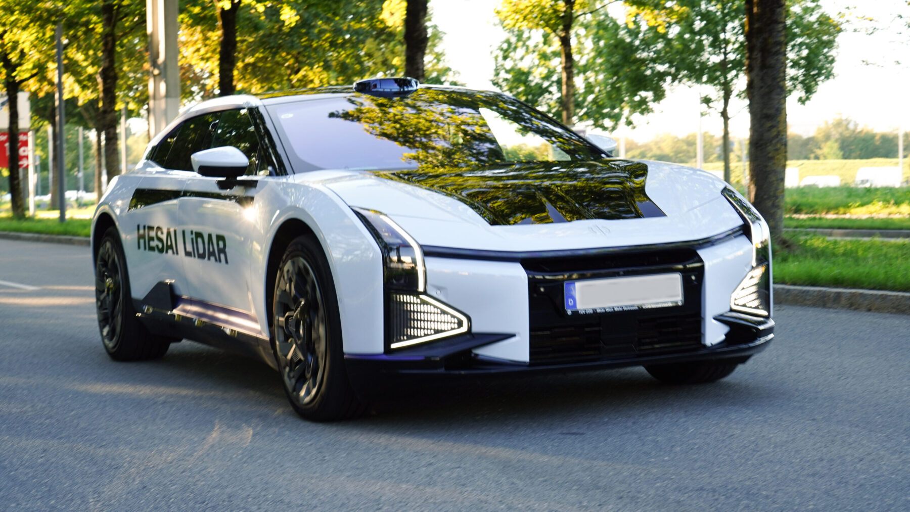 Hesai’s AT128 Automotive Lidar Debuts in Europe with Luxury EV HiPhi Z’s German Sales Launch